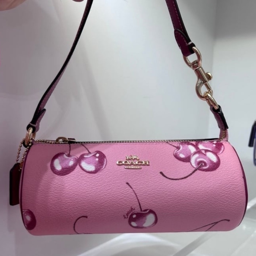 Nolita Barrel Bag With Cherry Print - SOLD OUT ONLINE